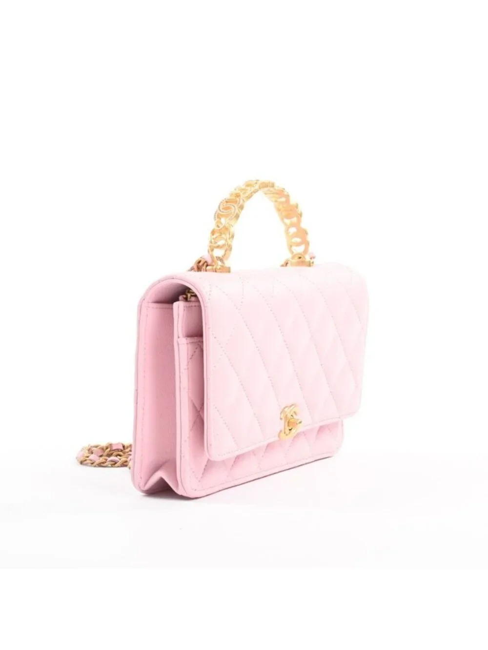 Chanel Chain Wallet Top Handle Shoulder Bag